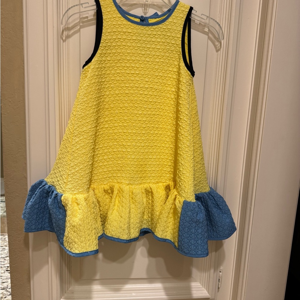 Victoria Beckham by target Yellow and Blue Kids Dress